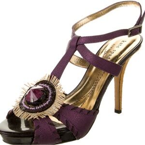 Kate Spade Plum Strappy Heels